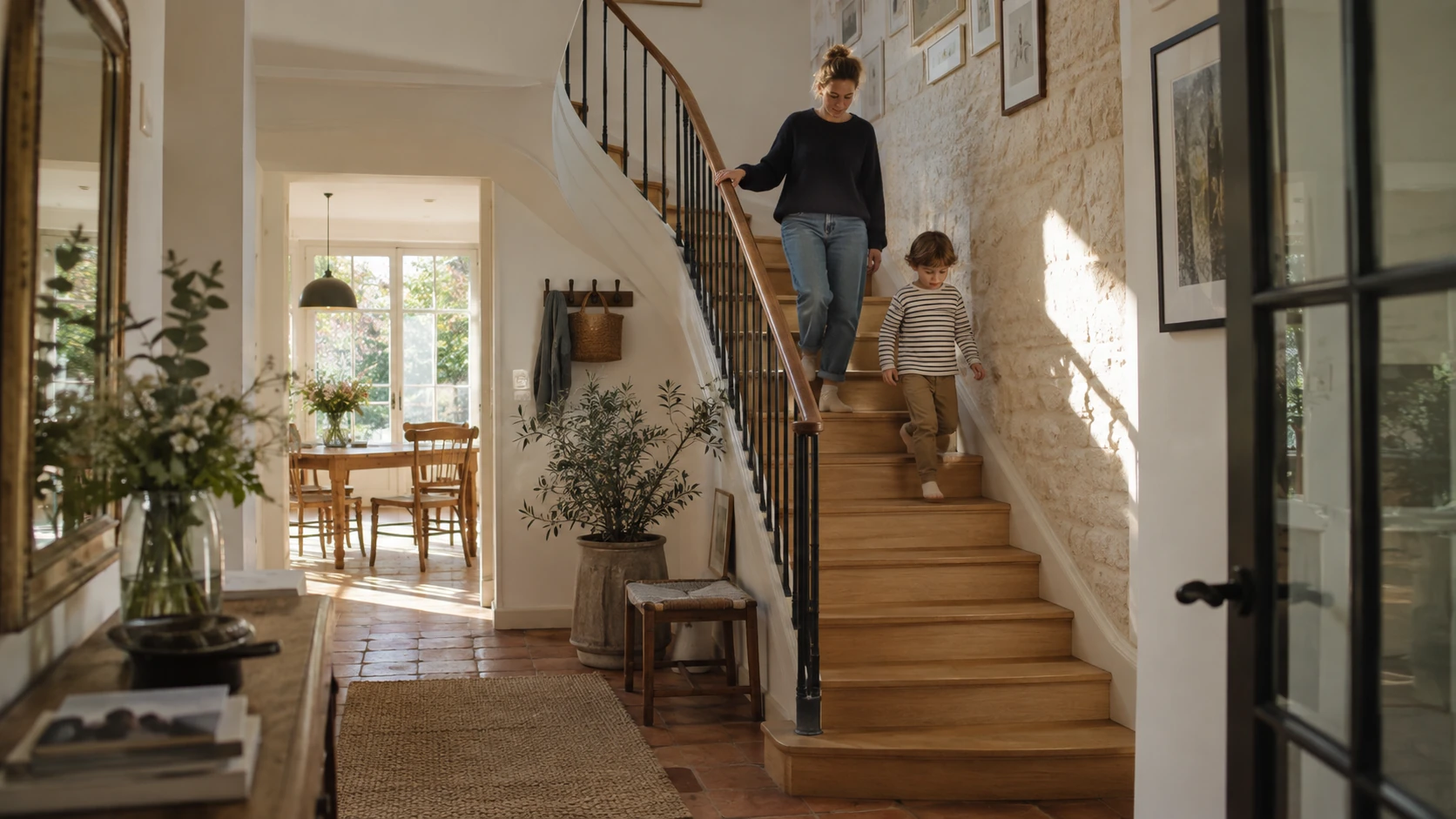 Installer un escalier dans une maison