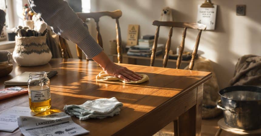 Huile de lin pour le bois : dangers à connaître et conseils de sécurité